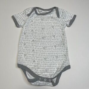 Burt’s Bee Baby Onesie Bodysuit‎ Alphabet 0-3 months NEW
